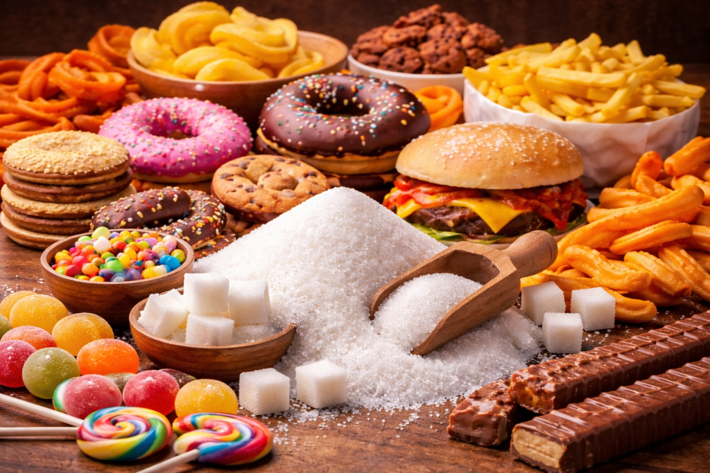 consumo de açúcar e ultraprocessados